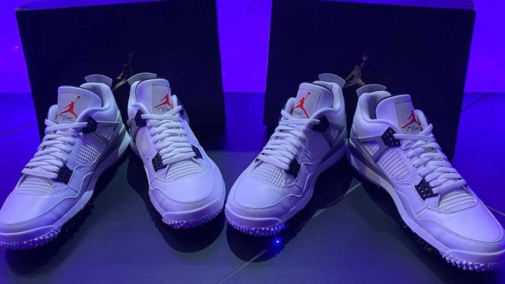 Air Jordan 4 and Air Jordan 5 golf shoes