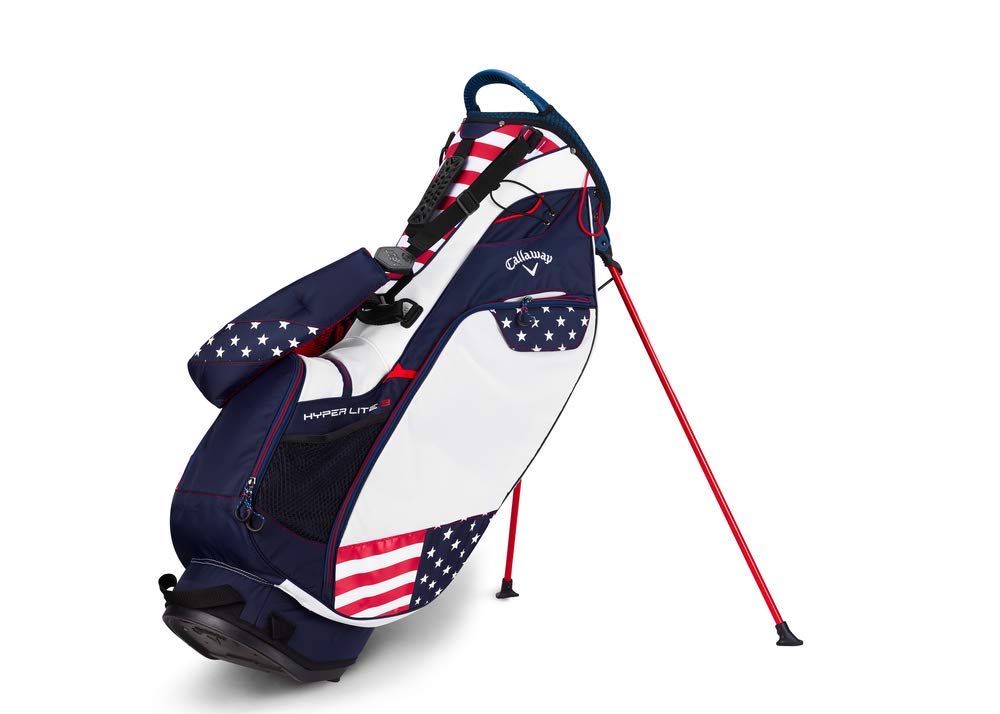 Callaway Hyper-Lite golf bag in red white blue
